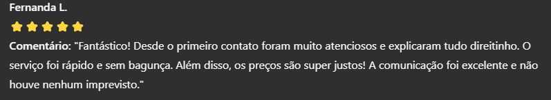 Avaliação de cliente 4